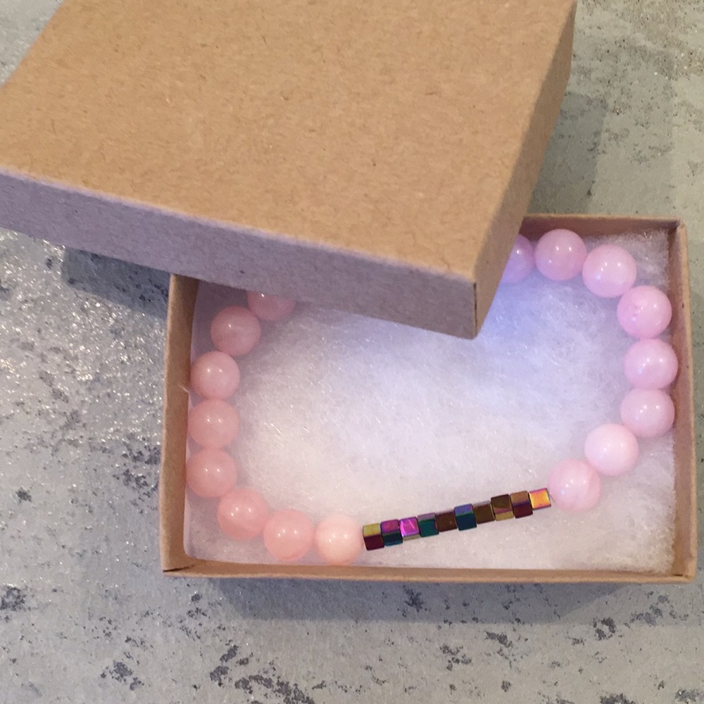 Pink quarts bracelet